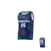 Flight Singlet Faded - Navy & Pink